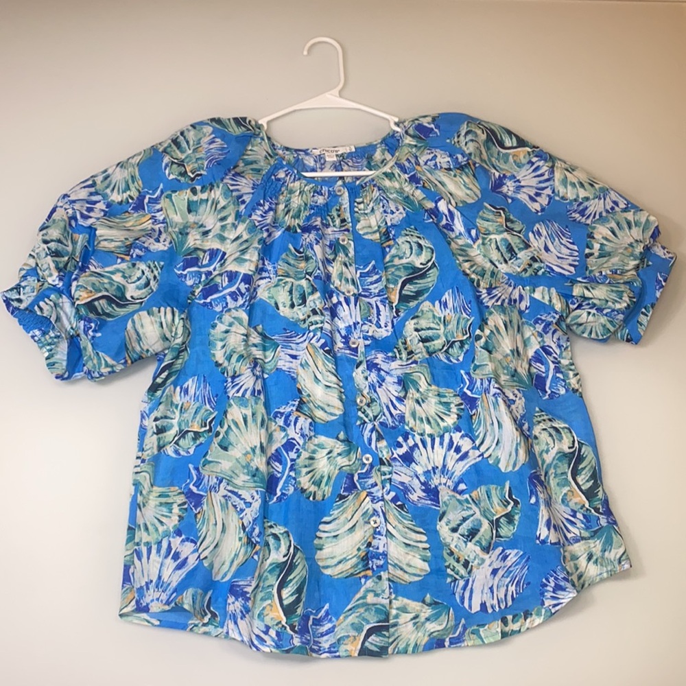 Chicos shell blouse sz3